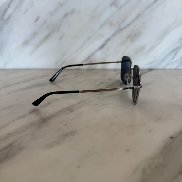 Gucci Metal Square Sunglasses (Lightly Used, Excellent Condition) - Picture 5 of 6
